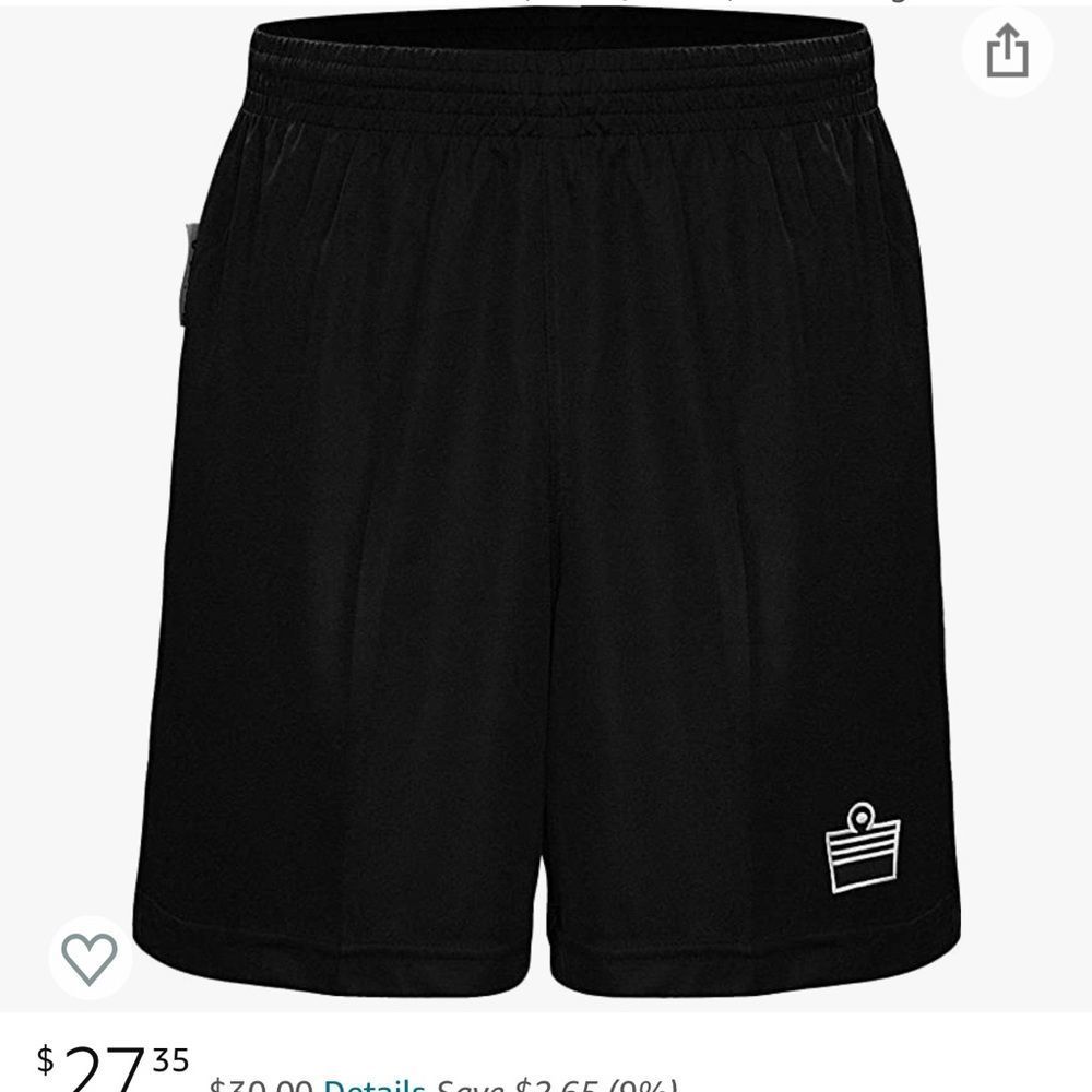 NWT. Admiral Soccer Shorts. Youth Large. Black.